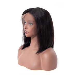 HD de encaje cutícula alineada virgen brasileño <span class=keywords><strong>corto</strong></span> Frontal de <span class=keywords><strong>pelo</strong></span> de Peluca de encaje - Product Image 3