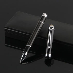 2合1触摸屏碳纤维笔滚轮圆珠笔多功能手写笔 - Product Image 1