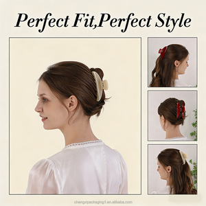 Pince à cheveux en acétate grande taille personnalisée, plusieurs couleurs, pinces à cheveux blondes françaises pour femmes, cheveux épais, maintien solide - Product Image 5