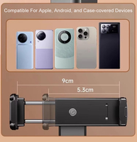 Support de téléphone universel pour avion mobile rotatif multiple pliable de qualité supérieure multifonctionnel réglable pour cellule de bureau en aluminium