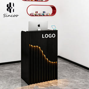 Manufacturer Modern Special Design Hair Saloon Small Front Counter Luxury Nail Salon Reception Desk - Product Image 3