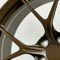 Rines de Aleación de Aluminio Forjado Personalizados de Una Pieza 6061-T6 en Bronce Satinado de 18 19 20 21 Pulgadas 5x114.3 para Tesla Model 3 BMW Sf90 Q5