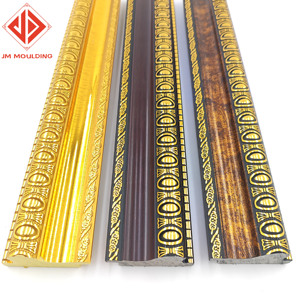 Marco de fotos de plástico de Color dorado Popular, marco de póster de moda, marco de espejo, Material de encuadre, tira de Marco de imagen al por mayor - Product Image 1