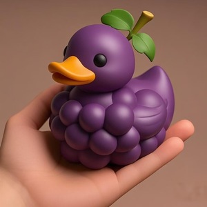Nuevas Ideas de Productos 2026: Adorno Navideño de Resina Hecho a Mano, Figura de Pato con Frutas, Decoración Moderna para el Hogar, Cosplay, Adorno Caprichoso para Interiores - Product Image 1