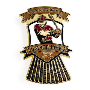 מותאם אישית ספורט מועדון מתכת תגי מסחר סופטבול בייסבול כדור כובע סיכות ספורט רך אמייל דש פין עבור חולצה - Product Image 5