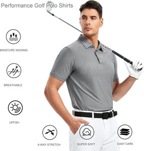 Polo de Golf para Hombre, Camisa Informal de Manga Corta, Secado Rápido, Absorbe La Humedad - Product Image 6