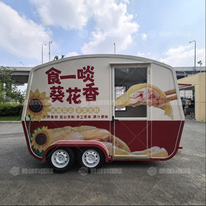 Nuovo Rimorchio Alimentare Mobile Personalizzabile 220V per Fast Food, Hamburger, Pizza e <span class=keywords><strong>Snack</strong></span> con <span class=keywords><strong>Cucina</strong></span> Completa - Product Image 3