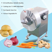 Machine à découper les légumes en julienne DAMATIC 500 KG par heure pour les chips de gingembre, de carotte et de banane