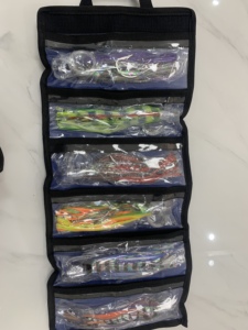 6 pièces/sac Leurres de pêche à la traîne de 6,5 pouces 55g, montés avec jupe, pour marlin et thon, avec <span class=keywords><strong>fil</strong></span> de 100 lb, leurres de traîne pour gros gibier - Product Image 5