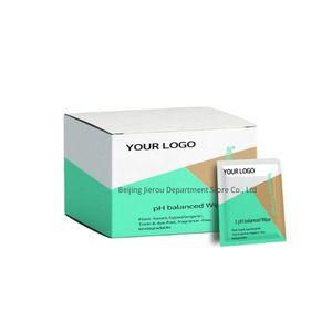 Paquet unique de lingettes vaginales naturelles équilibrées à base de plantes de marque privée <span class=keywords><strong>Lingette</strong></span> d'hygiène intime féminine non parfumée - Product Image 3