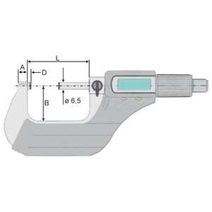 Vogel-231063ไมโครมิเตอร์ดิจิตอลอิเล็กทรอนิกส์ IP40 4010873639791ไมโครมิเตอร์และเกจวัดหน้าปัด - Product Image 3