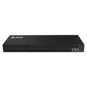 28 port Fiber Ethernet Switch 24 port 100Base FX and 2 port 10 100Base for gigabit network switch for office and home