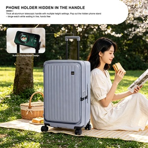 <span class=keywords><strong>Valise</strong></span> rigide à 4 roues pour ordinateur portable, avec serrure TSA, design extensible, poignée souple, durable, écologique, élégante et classique - Product Image 4