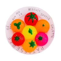 Jouet anti-stress en plastique incassable en forme de tomate, idéal pour les adolescents et les hommes et femmes d'âge moyen, vente en gros