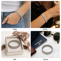 Bracelet de montre en acier inoxydable personnalisé, minimaliste et tendance, rétractable et élastique, vente en gros, Guangdong