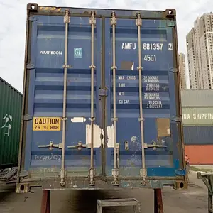 Guangzhou second hand Container Van Used Shipping Container 40ft to Palestine