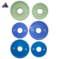 Disques de musculation en acier légers couleur macaron, avec grands trous de 5 cm pour barre, antidérapants, pour entraînement de force en salle de sport commerciale