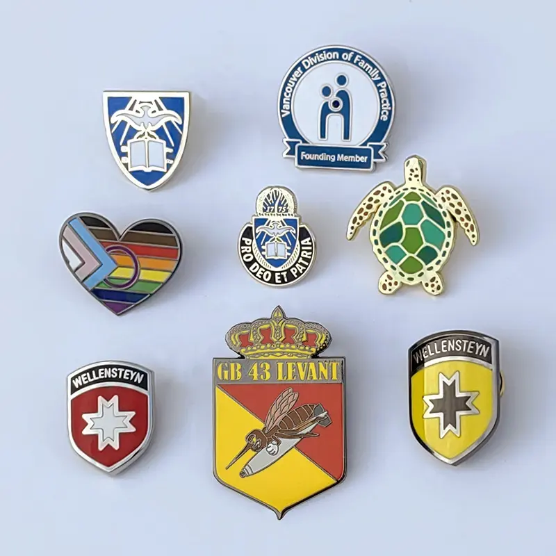 Fabrikant Op Maat Reversspeld Badges Labels Ontwerp Uw Eigen Logo Metalen Ambachten Zachte Email Pinnen