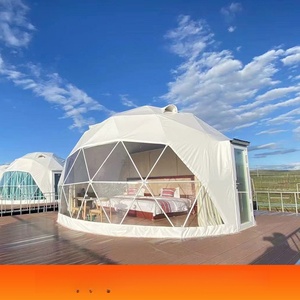 Carpa Domo para 6-8 Personas, Doble Capa, Resistente a la Nieve, Montaje Rápido, de Lujo, con un Dormitorio, Transparente, Geodésica - Product Image 4