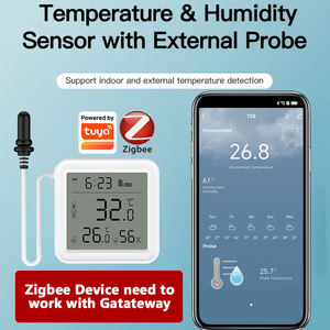 Zigbee <b>Temperature</b> Humidity Sensor with External <b>Probe</b> Thermometer Hygrometer <b>Temperature</b> Sensor for Plants Aquarium Winery - Product Image 5