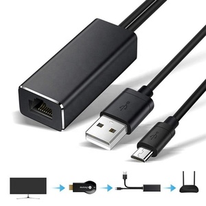Adaptateur Ethernet 100 Mbps d'origine, Micro USB vers RJ45, réseau <span class=keywords><strong>LAN</strong></span> pour <span class=keywords><strong>Fire</strong></span> <span class=keywords><strong>TV</strong></span> <span class=keywords><strong>Stick</strong></span>, filaire externe avec alimentation - Product Image 3