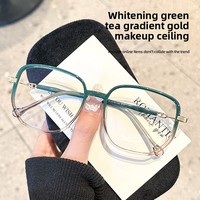 Danyang Lunettes bleues TR90 pour femmes Lunettes de myopie transparentes anti-lumière bleue ultra-légères avec correspondance de la forme du visage en diamant