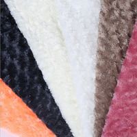 Terciopelo PV velours pv fraisé pour l'hiver velours blanchi épaissi doux rose flanelle pantoufle chapeau peluche rose velours tissu