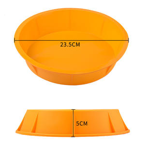 Moldes de silicona de forma redonda al por mayor para pasteles Molde Bizcocho resistente al calor para cocina DIY bandeja para hornear de silicona - Product Image 2