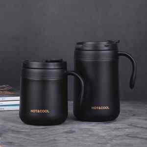 Round-bottomed Stainless Steel Vacuum Thermos <b>with</b> Handle Leak-Proof 0-6 Hours <b>Thermal</b> Insulation Eco-Friendly - Product Image 2