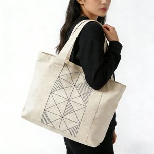 Custom Cute Canvas <b>Tote</b> Bags for Women Shoulder Bag with Inner Pocket for Work Beach <b>Travel</b> and Shopping Grocery - Product Image 2