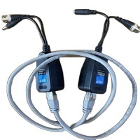 Balun vidéo passif BNC vers RJ45 adaptateur 1080P 5MP 8MP caméra de sécurité analogique émetteur-récepteur Cat5e/Cat6 câble vers BNC Convertet