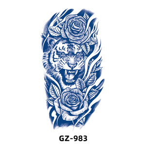 Tatuajes Jagua Personalizables Azul Oscuro Resistentes al Agua al por Mayor, Tatuajes Temporales a Base de Plantas de 2 Semanas, Gel de Jugo para Cuerpo <span class=keywords><strong>y</strong></span> Rostro, Dura 15 Días - Product Image 5