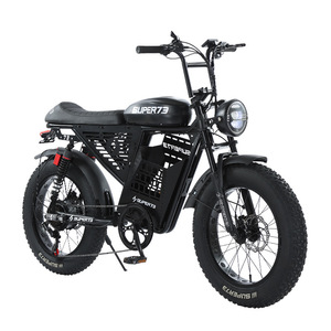 Vélo tout-terrain à double usage 48V 750W sans balais, cadre en acier à haute teneur en carbone, batterie lithium à moyeu arrière, pour adultes, modèle JYOP-PGRXS Rear H - Product Image 1
