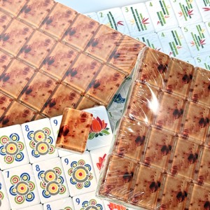 Juego de Mahjong Americano Plegable Portátil de Lujo de 4 Niveles con Diseño de Madera, 160 Piezas, para <span class=keywords><strong>Casino</strong></span>, Bajo MOQ, Directo de Fábrica - Product Image 5