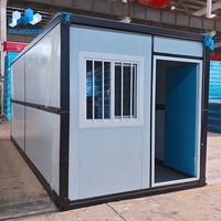 Maison conteneur pliable préfabriquée sur mesure de 20 pieds pour dortoir de travail, camping, bureau ou appartement – Prix usine