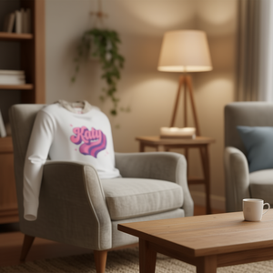 T-shirt à manches longues avec nom personnalisé Katy, design graphique de style vintage - Product Image 3