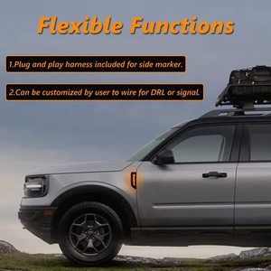 Luci LED Laterali Ambra per Auto, Indicatori di Direzione per <span class=keywords><strong>Ford</strong></span> Bronco <span class=keywords><strong>Sport</strong></span> 2023+ - Product Image 3