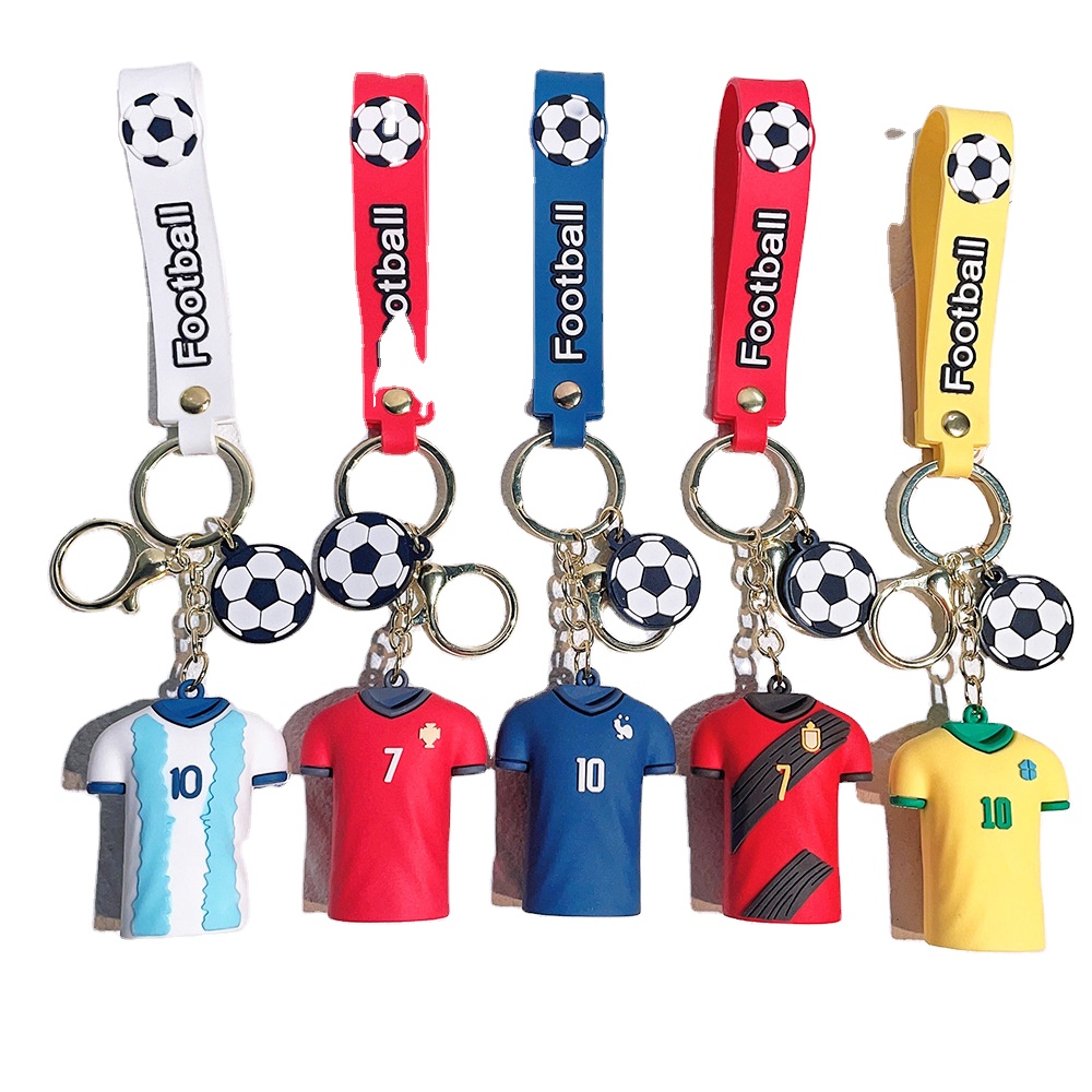 Футбольные виды спорта, Звездные футболки, брелки, поклонники, маленькие подарки, сувениры, Криштиану Роналду, лионел Месси, килянь маппе ПЭНД
