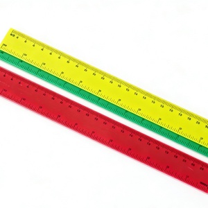 Règle multifonctionnelle créative de papeterie, règle droite en plastique de 30 cm avec règle métrique claire - Product Image 5