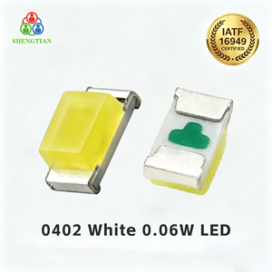 <span class=keywords><strong>LED</strong></span> <span class=keywords><strong>SMD</strong></span> <span class=keywords><strong>0402</strong></span> blanche - Perles de puce ultra-petites 1,0x0,5 mm à haute luminosité pour indicateurs de carte de circuit imprimé et rétroéclairage - Product Image 1