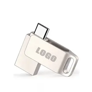 Mini Metal Swivel Type-C pendrive memorias USB C Flash Drive 8g 16g 32g 64g USB C OTG pen drive 128gb