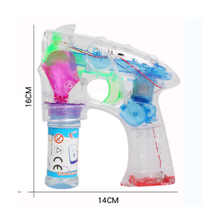 <span class=keywords><strong>Pistola</strong></span> de agua de burbujas automática para niños, luz LED, transparente, juguetes para patio trasero, juegos al aire libre, China - Product Image 2