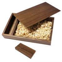 USB3.0 8GB 2GB 64GB 16GB 256GB Chip USB Flash Drive Llave de madera con caja de madera de boda Almacenamiento de memoria Stick