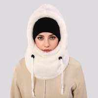 Écharpe à capuche en polaire Sherpa unisexe Écharpe à capuche en polaire chaude pour l'hiver Cagoule en peluche Écharpe à capuche confortable pour chapeau d'hiver OEM/ODM
