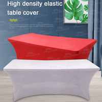Nappes FEAMONT blanches 100% polyester Linge de table ajusté pour nappe de banquet