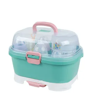 Портативный детский ящик для хранения, прозрачная пластиковая сушилка для детских бутылок, сушилка для детских бутылок