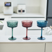 Nouveaux verres à boire de luxe en Tritan et acrylique cristallin, lot de 4, capacité 10 oz, résistants aux chocs et réutilisables