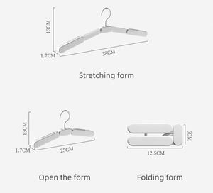 Custom Logo Printed Foldable and Portable ABS Traceless Widening and Thickening Household Cloth Hanger Home Furnishing <b>Gifts</b> - Product Image 4