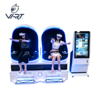 Simulateur de réalité virtuelle 9D VR Egg Chair avec contrôleur intelligent, équipement de mouvement de montagnes russes