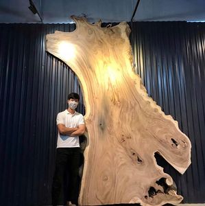Custom Furniture Natural Live Edge Solid <b>Wood</b> <b>Slab</b> Wall Art Large Handmade Hardwood <b>Wood</b> <b>Slab</b> for Interior Decoration - Product Image 1